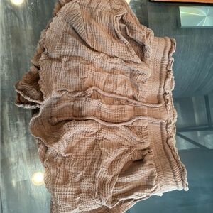 fab'rik Taupe Textured Shorts